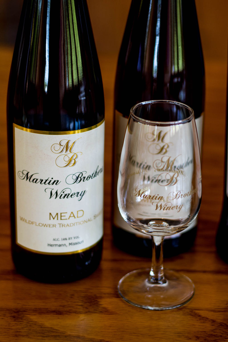 Martin Brothers Winery Mead and Glass
